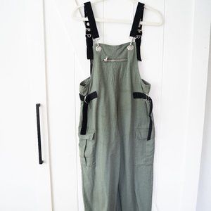 Forever 21 Cargo Coveralls with Grommets -  M